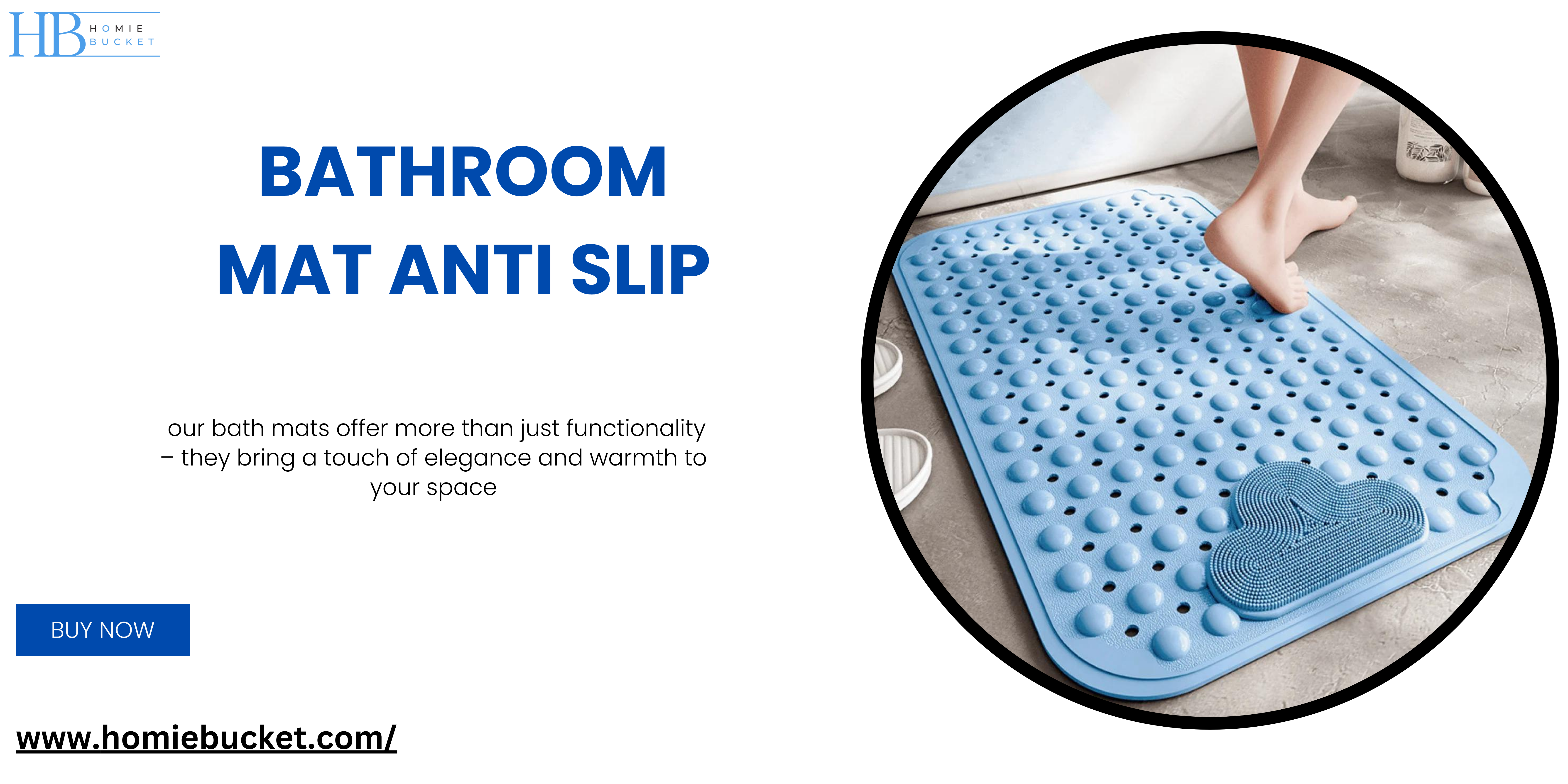 Elevate Your Bathroom Safety: Unveiling the Excellence of HomieBucket’s Anti-Slip Bathroom Mats